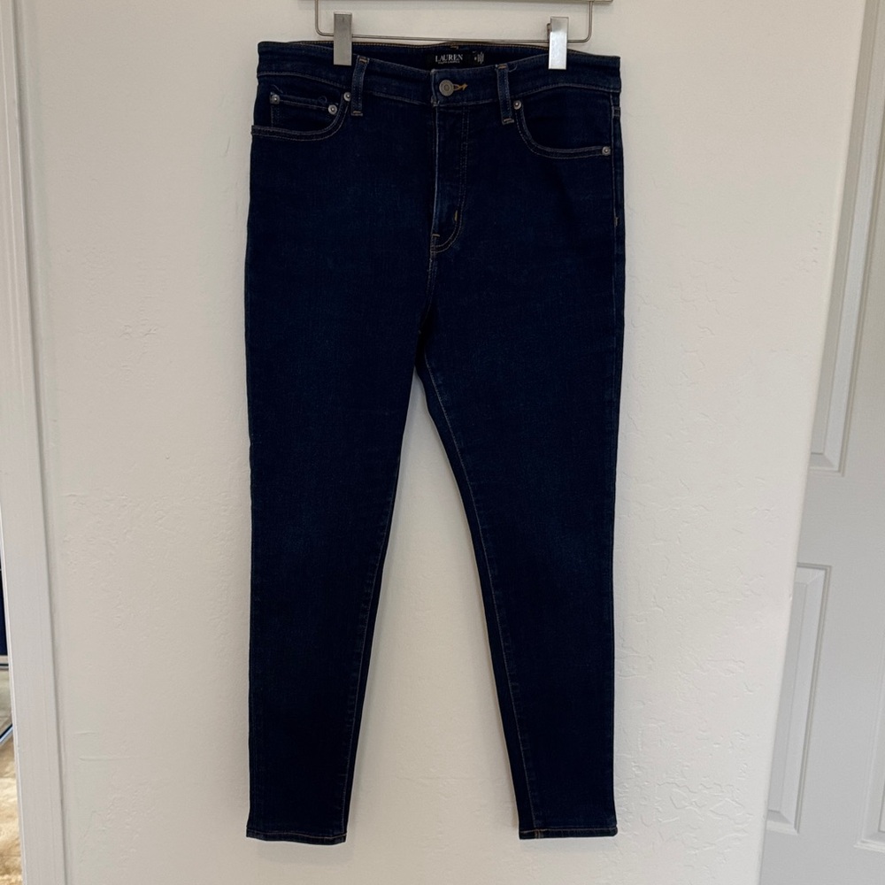Lauren Ralph Lauren Women's Dark Indigo Skinny Jeans